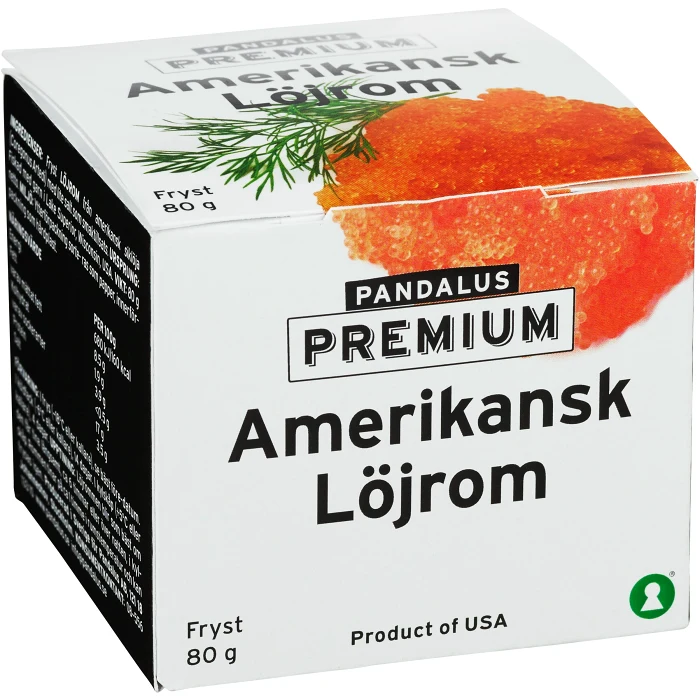 Löjrom Fryst 80g Pandalus