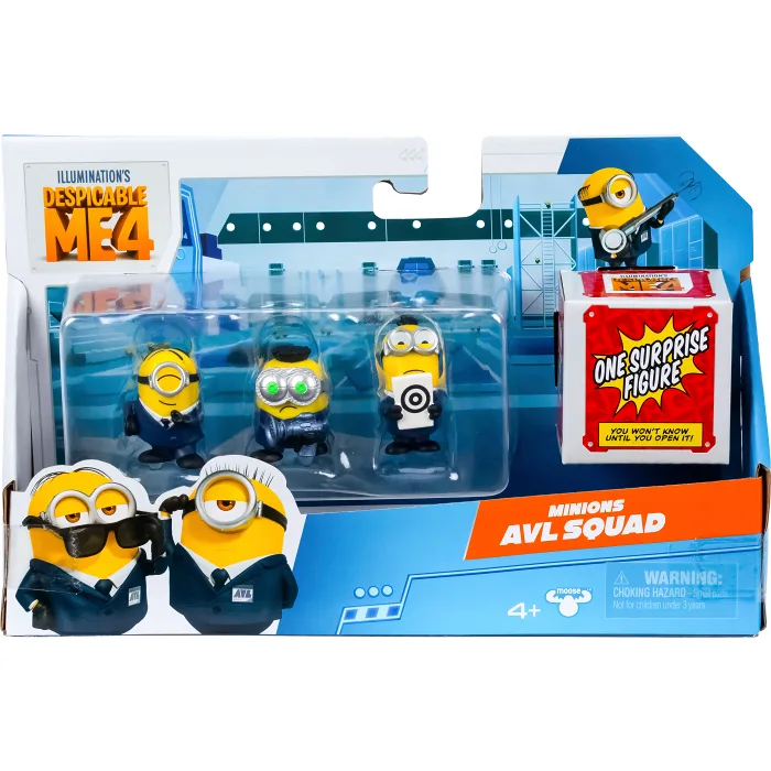 Figurer Minion 5cm 4-p