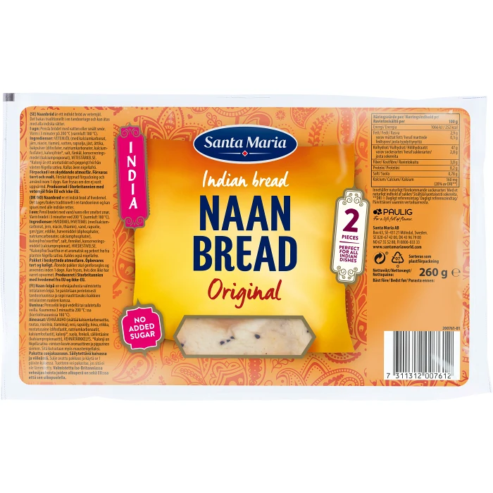 Naan bröd Original 260g Santa Maria