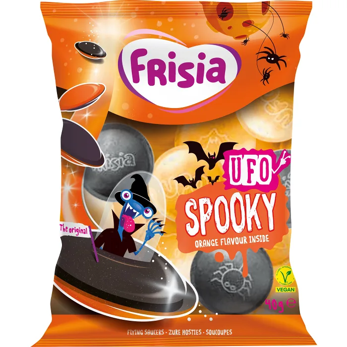 Halloweengodis Spooky Ufo Vegan 40g Frisia