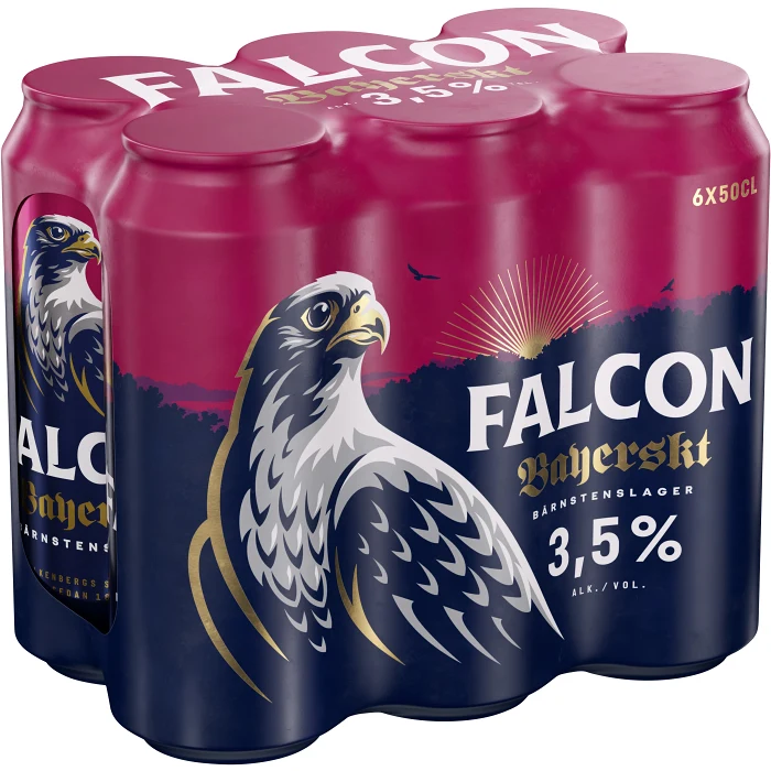 Öl Bayersk 3,5% 50cl 6-p Falcon