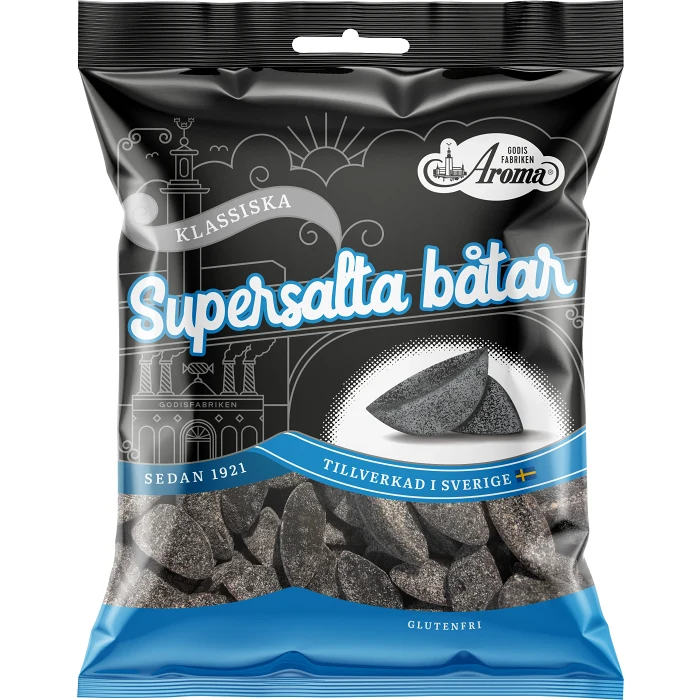 Godispåse Supersalta Båtar 115g Aroma