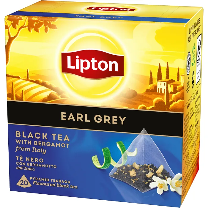 Te Svart RIch Earl Grey Pyramid 20p Lipton