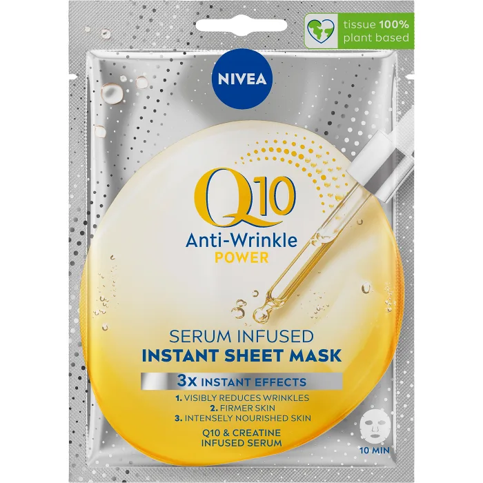 Ansiktsmask Q10 Anti-Wrinkle Power Sheet Mask 1-p Nivea