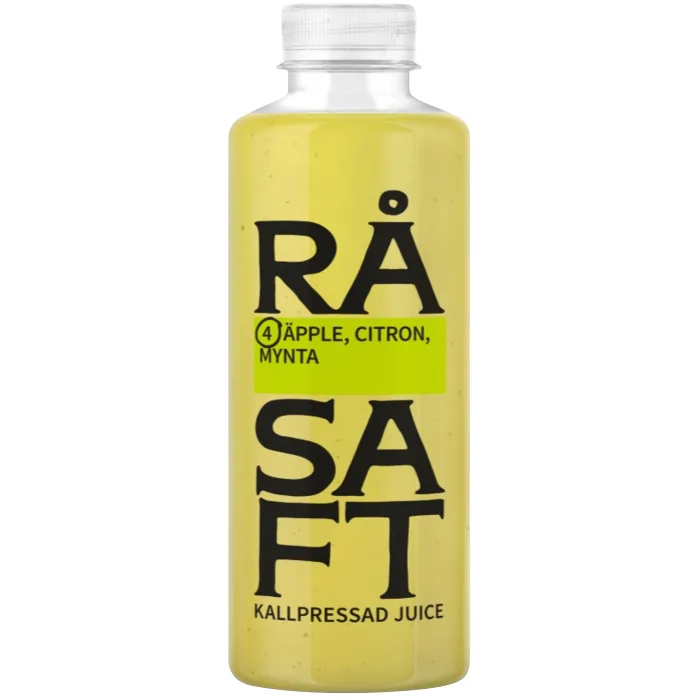 Juice Råsaft Äpple Citron Mynta 700ml Loviseberg