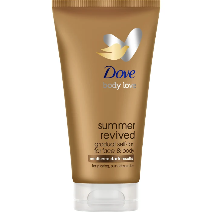 Brun utan sol Lotion Summer revived Medium to Dark 75ml Dove