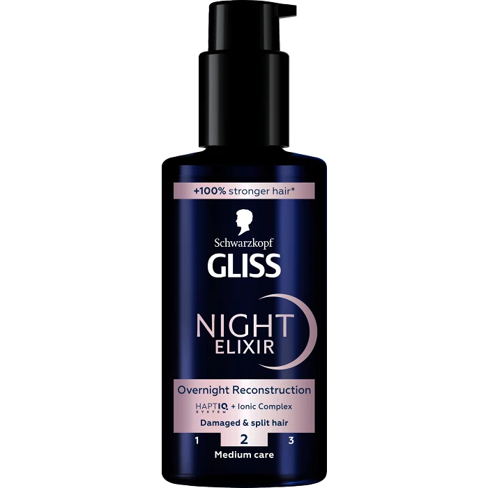 Hårserum Night Elixir Overnight Reconstruction 100ml Gliss Schwarzkopf