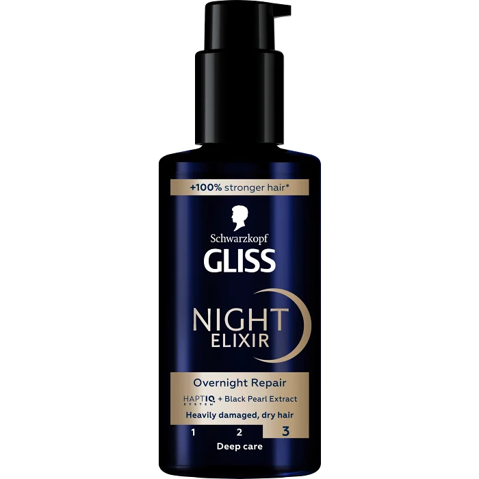 Hårserum Night Elixir Overnight Repair 100ml Gliss Schwarzkopf