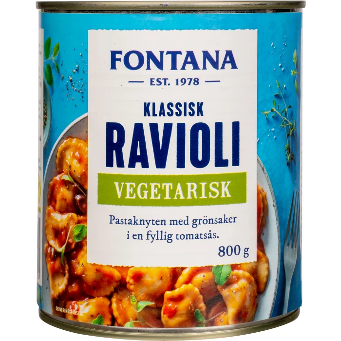 Ravioli Vegetarisk 800g Fontana