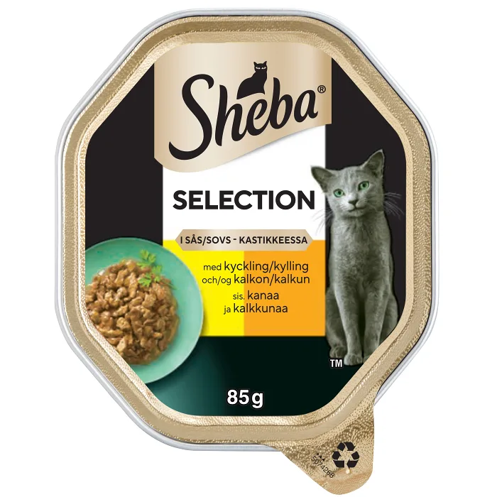 Kattmat Kyckling & kalkon 85g Sheba