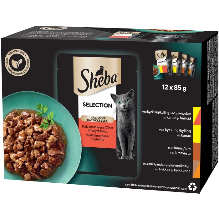 Kattmat Utvalda Delikatesser 12-p 1020g Sheba