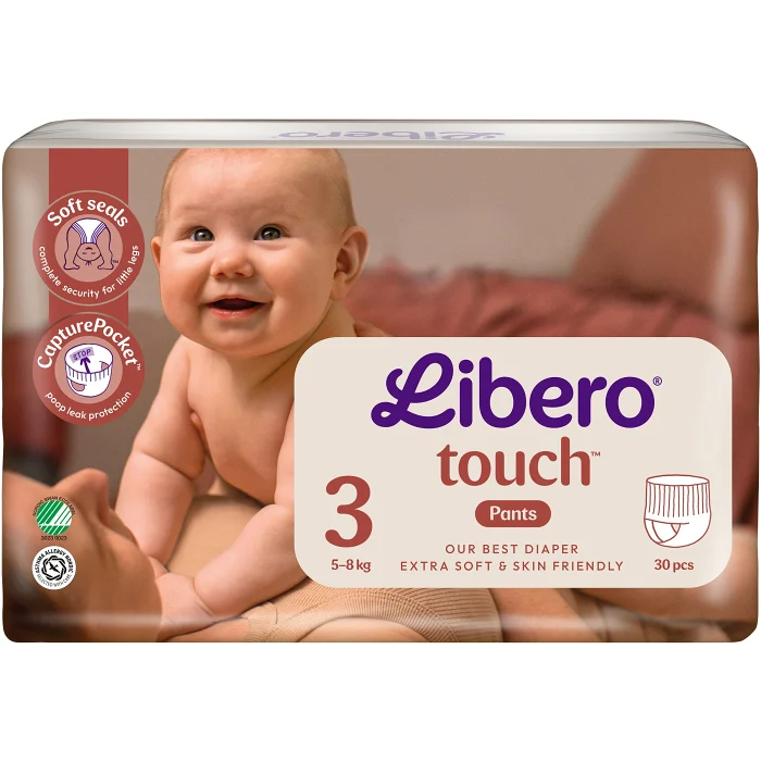 Byxblöjor Touch Strl 3 5-8kg 30-p Libero