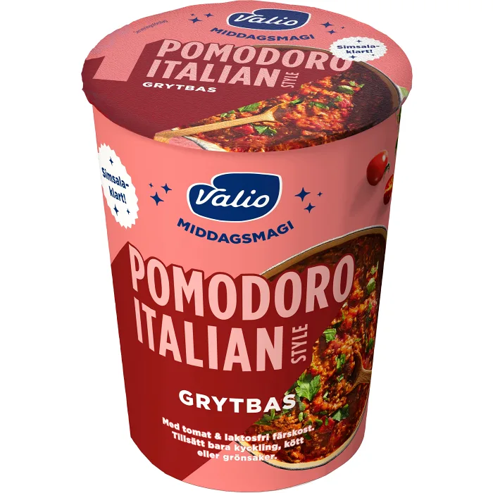 Grytbas Pomodoro Italian Middagsmagi 380g Valio