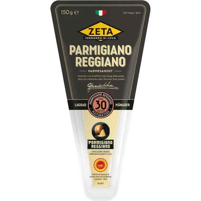 Parmesan Parmigiano Reggiano 30mån 150g Zeta