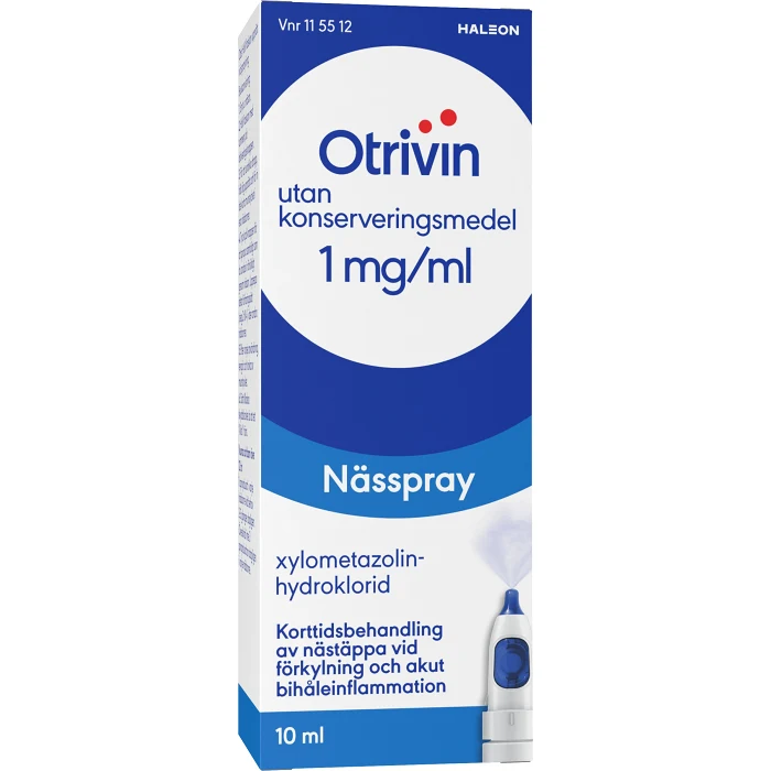 Nässpray 1mg/ml 10ml Otrivin