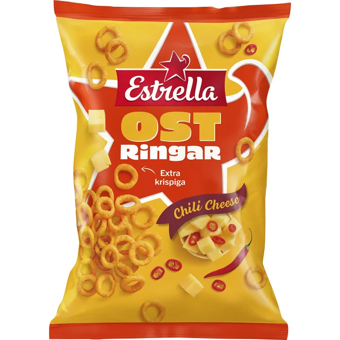 Ostringar Chili Cheese 200g Estrella