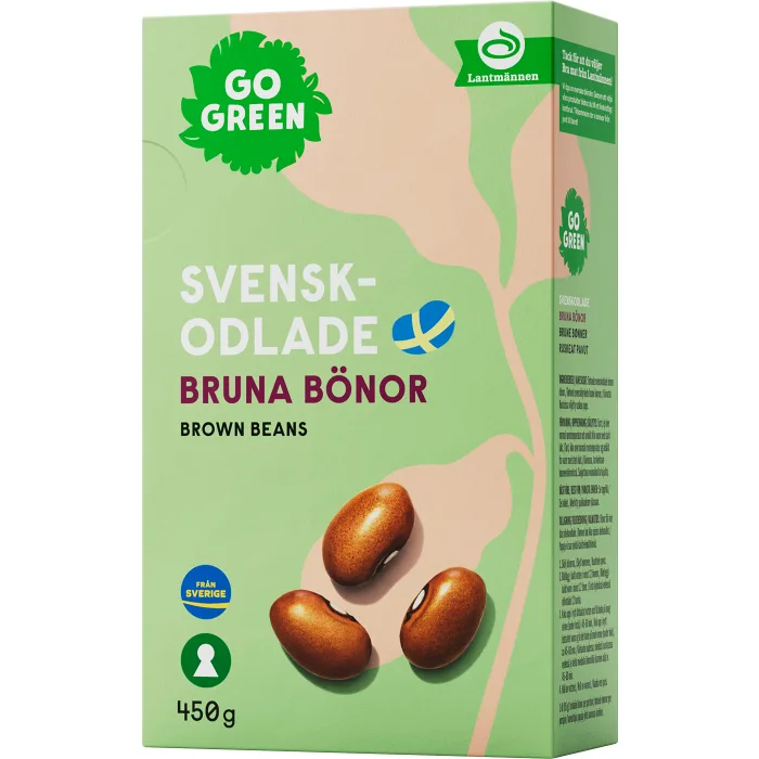 Bruna Bönor Svenskodlade 450g GoGreen