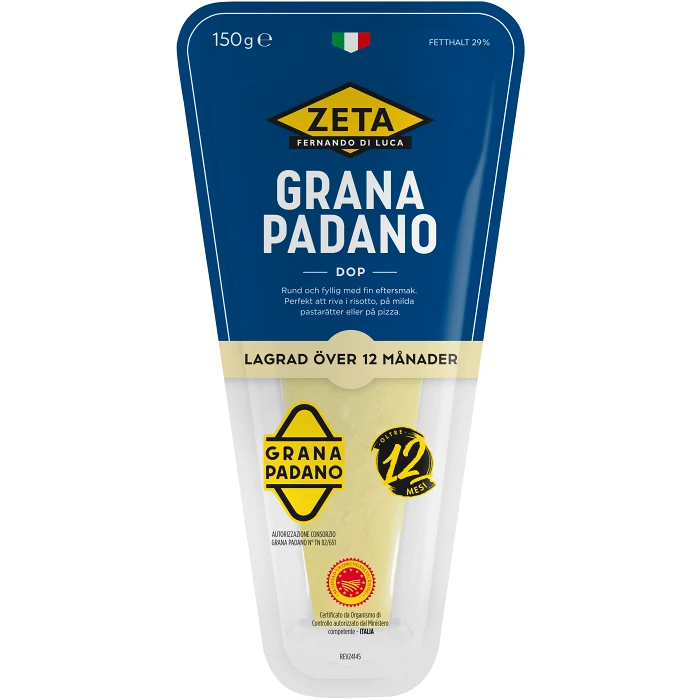 Grana Padano 12 m 150 g Zeta