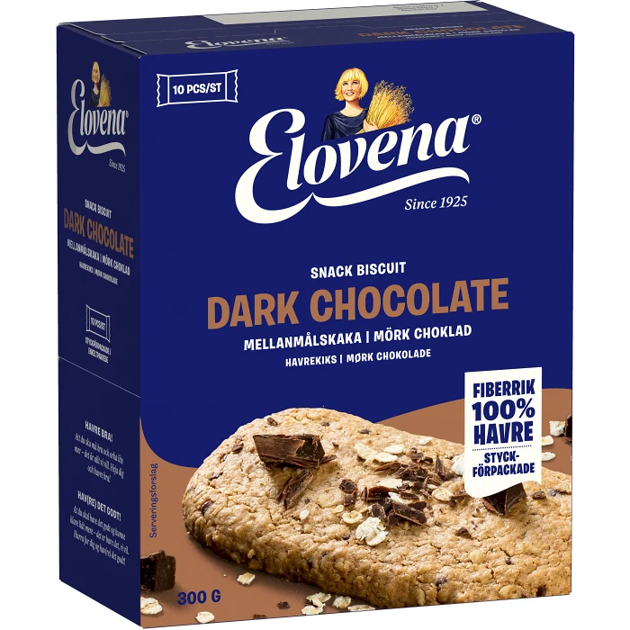 Kaka mörk choklad 300 g Elovena