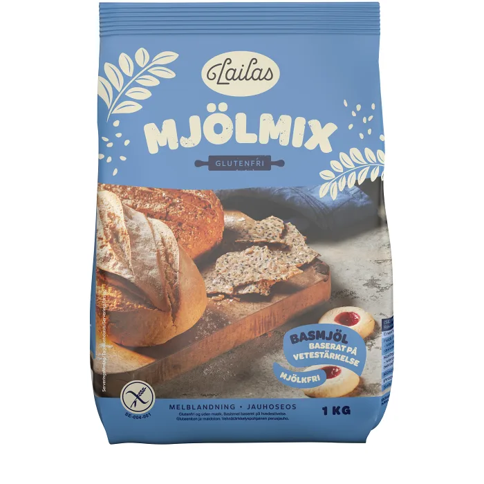 Mjölmix glutenfri mjölkfri 1kg Lailas