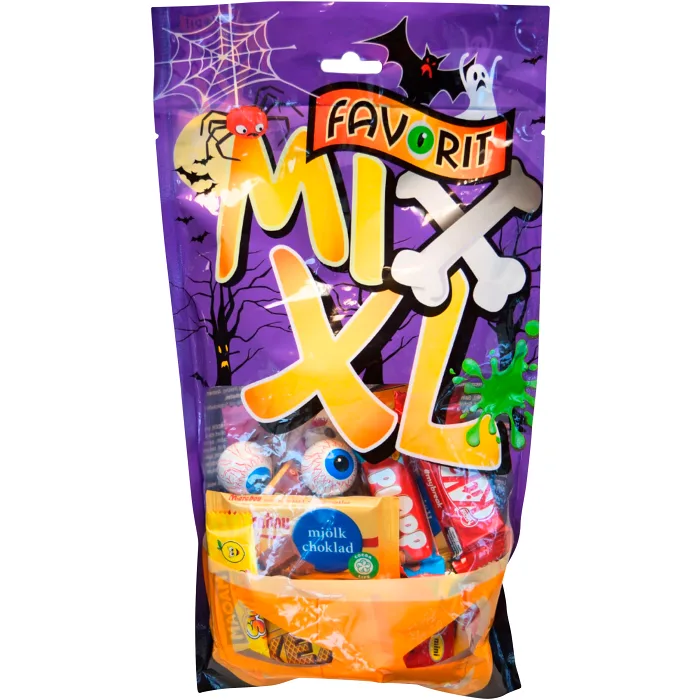 Halloweengodis Favoritmix XL 450g Hulten