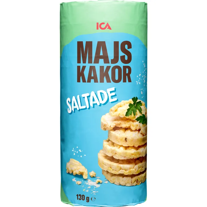 Majskakor Lättsaltade 130g ICA