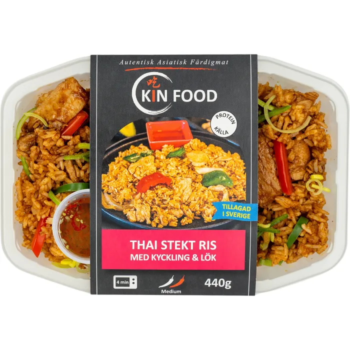 Färdigmat Thai stekt Ris med Kyckling 440g Kin Food