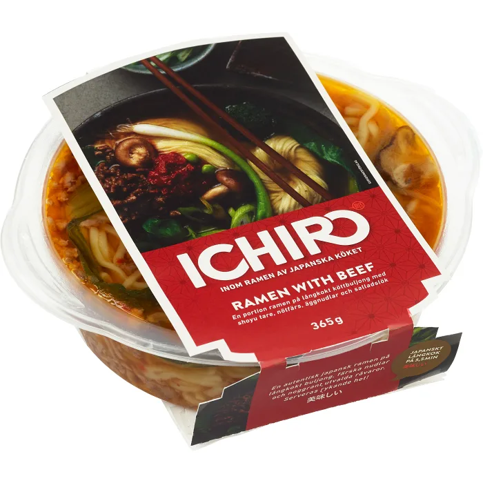 Färdigmat Ramen Biff 365g Ichiro