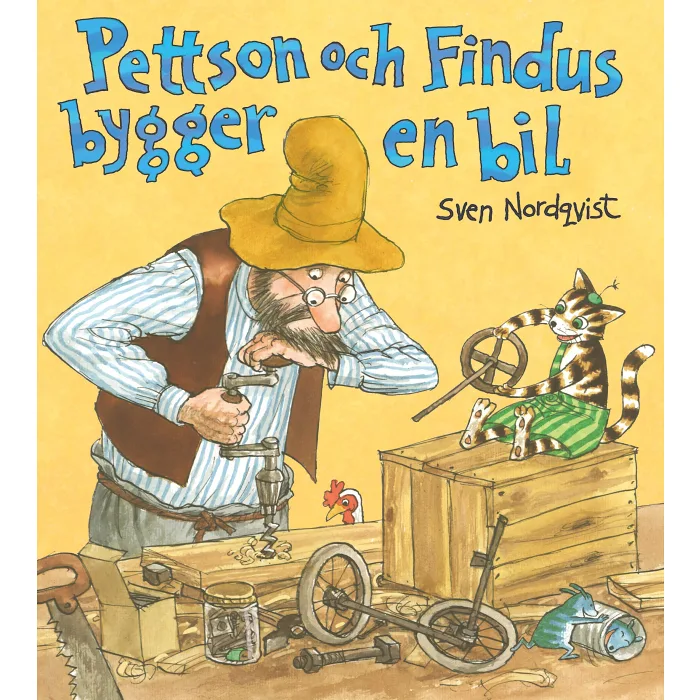 Pettson och Findus bygger en bil