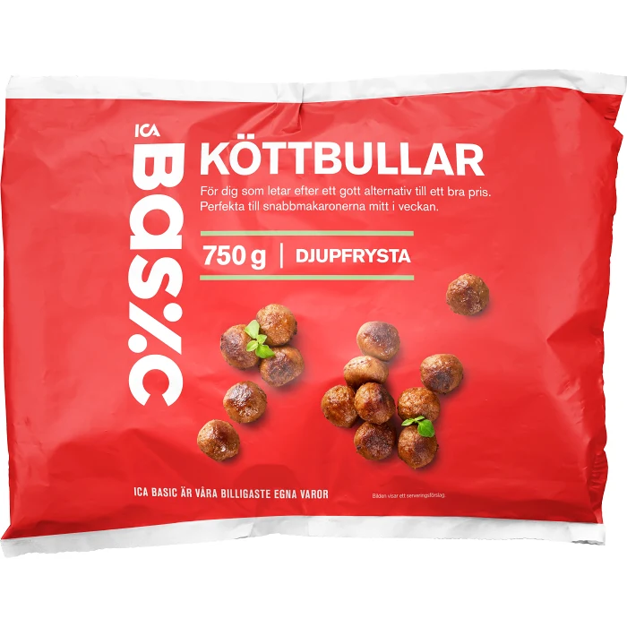 Köttbullar 750g ICA Basic