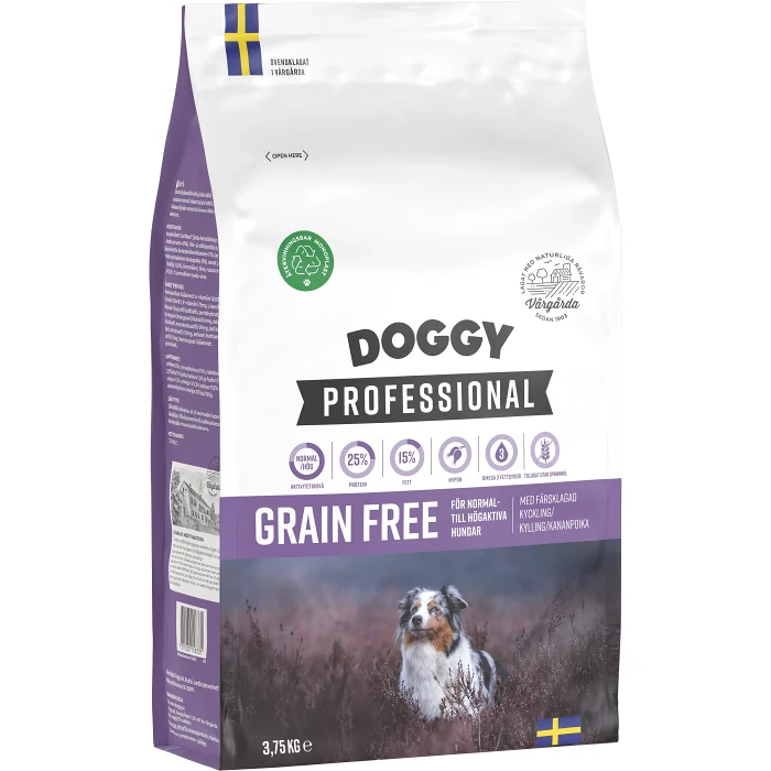 Hundmat Grain Free Kyckling 3.75kg Doggy Professional