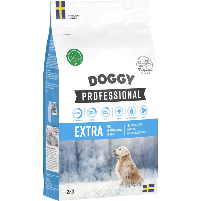 Hundmat Extra Kyckling 12kg Doggy Professional