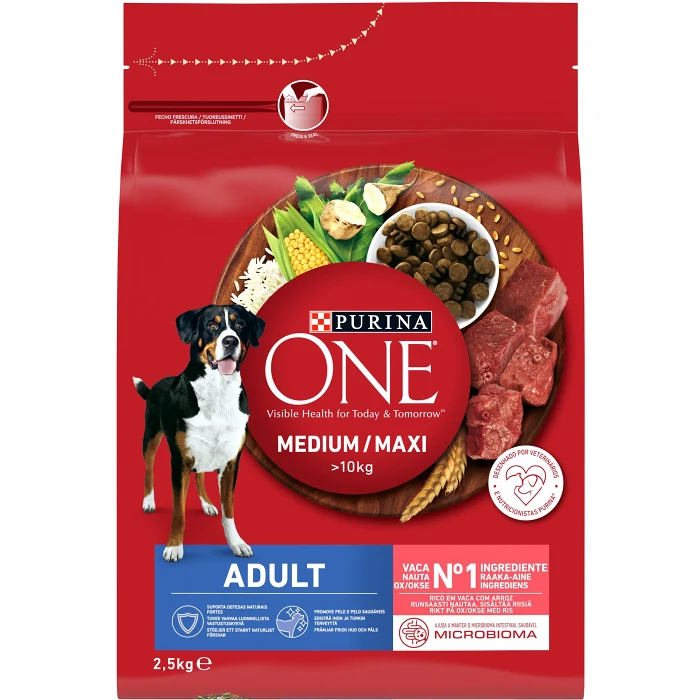 Hundmat Oxe & Ris Medium/Maxi 2.5kg Purina One