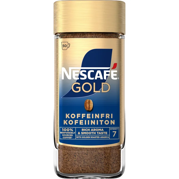 Snabbkaffe Gold Koffeinfri 100g Nescafe