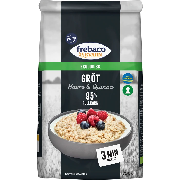 Gröt Havregryn & Quinoa Ekologisk 750g Frebaco