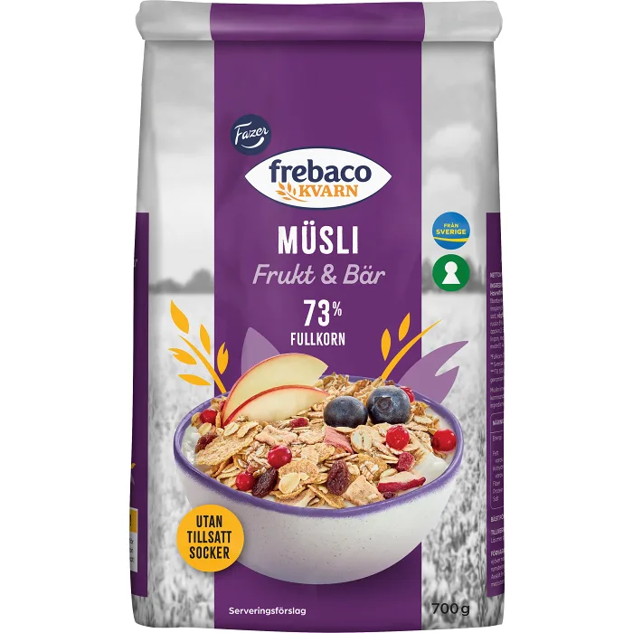 Müsli Frukt & Bär 700g Frebaco