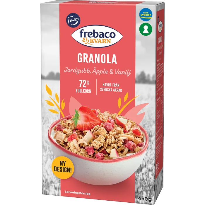 Rostad Granola Jordg Äpple & Vanilj 450g Frebaco