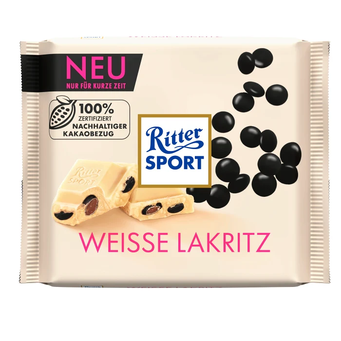 Choklad Laktrits Vit choklad 100g Ritter