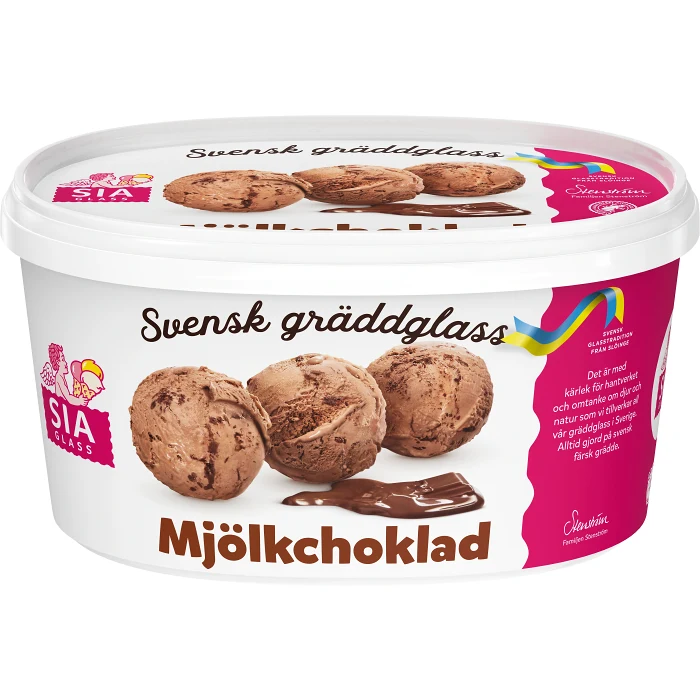 Gräddglass Mjölkchoklad 1,5l SIA Glass