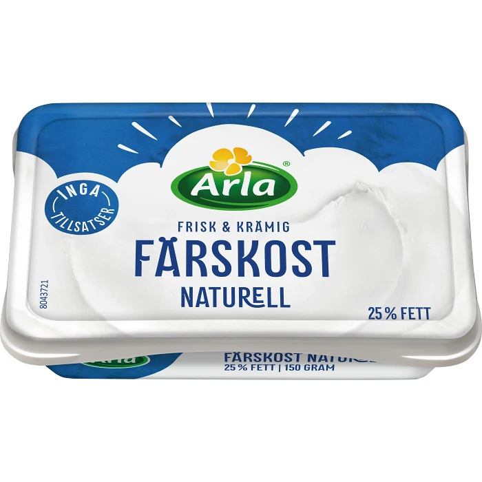 Färskost Naturell 25% 150g Arla