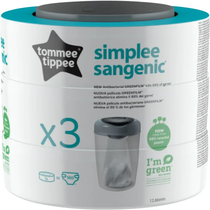 Blöjhinksrefill Simplee Sangenic 3-p Tomme Tippee