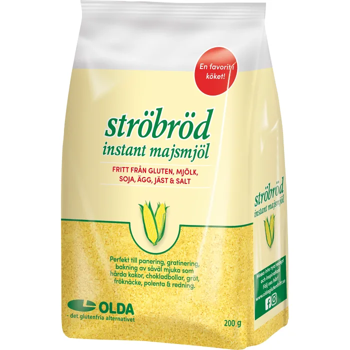 Ströbröd Instant Majsmöl Glutenfri 200g Olda