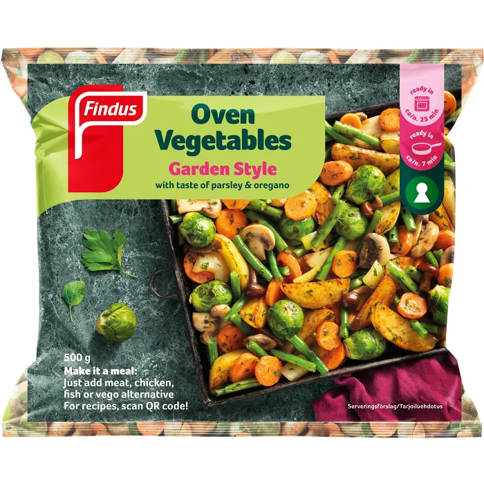 Ugnsgrönsaker Garden Style 500g Findus