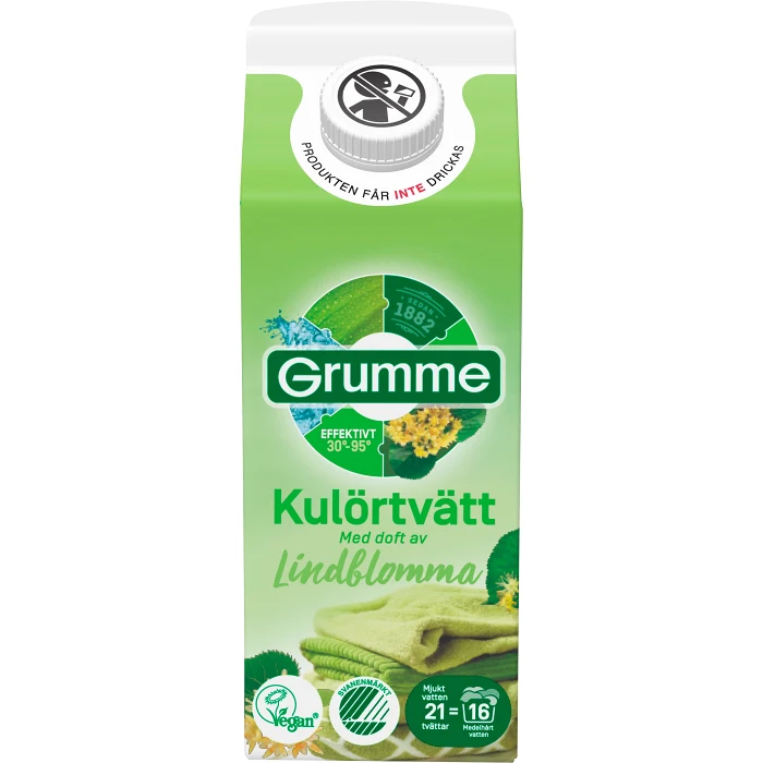 Tvättmedel Flytande Kulörtvätt Lindblomma 750ml Grumme