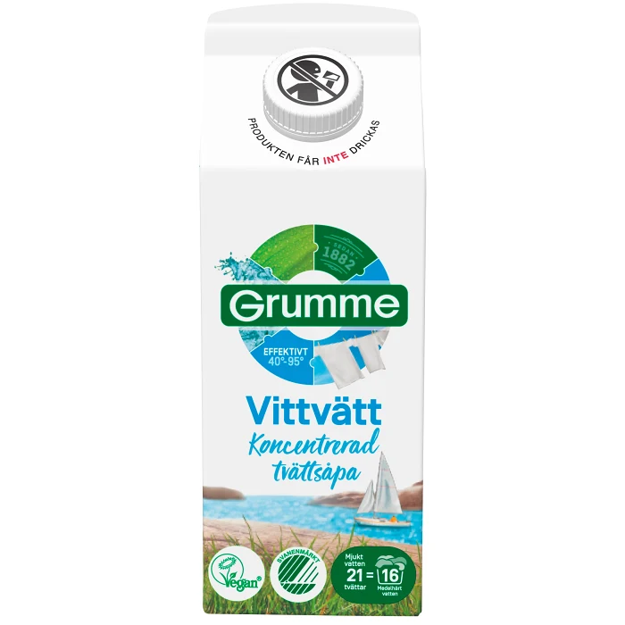 Tvättmedel Flytande Vittvätt 750ml Grumme