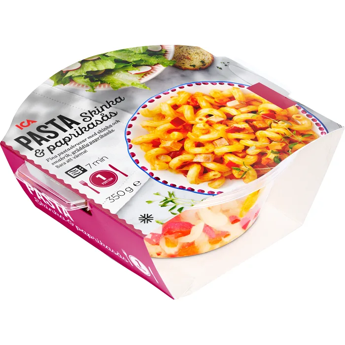 Pasta Skinka & paprikasås Fryst 350g ICA