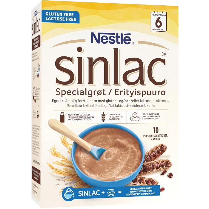 Sinlac Specialgröt 6M 500g Nestle