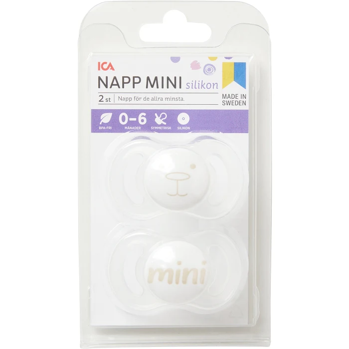 Napp Silikon Mini Björn 2-p ICA