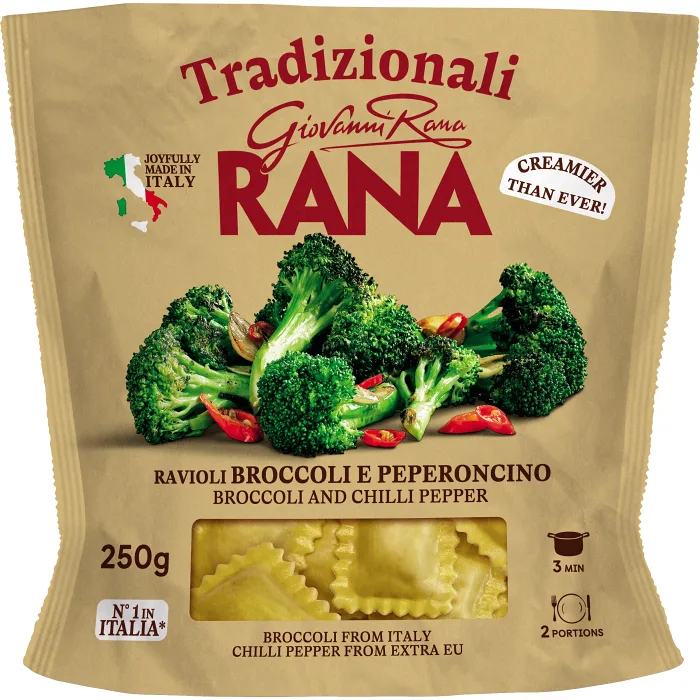 Färsk Pasta Ravioli Broccoli Chili 250g Rana