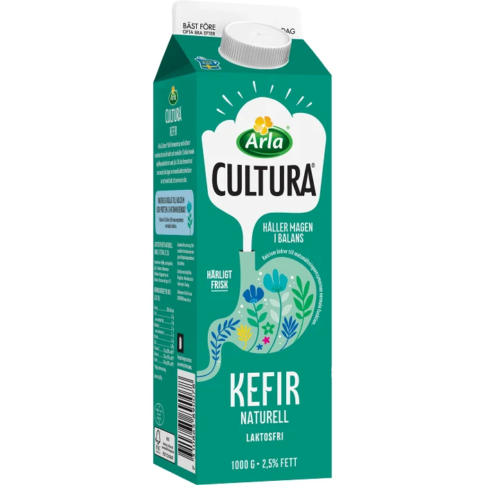 Kefir Naturell Laktosfri 2,5% 1000g Arla Cultura®